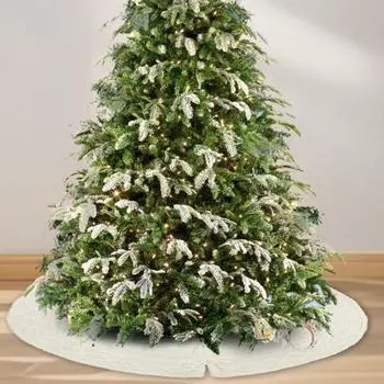 Вязаная юбка в виде елки с ромбовидной сеткой и круглым воротником в деревенском стиле 24Inch