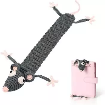 Вязаная вручную закладка с изображением животных из мультфильмов, водонепроницаемая, забавная, держатель для страниц книги, учитель Style 5