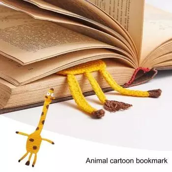 Вязаная закладка с изображением животных, износостойкая, сделай сам, ручная работа, милая персонализированная закладка для вязания крючком, Рождественский подарок Rat