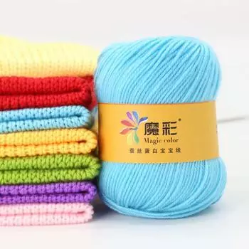 Вязание крючком Линия свитера своими руками Линия шарфа 4 пряди из грубой ваты Группа