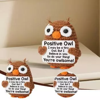 Вязание крючком животных ручной работы психологическая поддержка подарок для женщин семья друзья пасхальная корзина , воодушевляющий подарок на день рождения выпускной (Стиль Совы) One Size