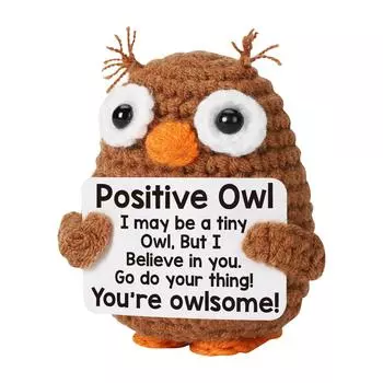 Вязание крючком животных ручной работы психологическая поддержка подарок для женщин семья друзья пасхальная корзина , воодушевляющий подарок на день рождения выпускной (Стиль Совы) One Size