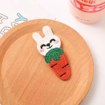 Вязание заколка для волос симпатичная заколка анти-падение портативный яркий цвет для рождественских новогодних подарков кролик
