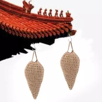 Вязаное крючком приманка для осиного гнезда, поддельное гнездо шершней, отпугиватель поддельных шершней, подвесная приманка для осиного гнезда в подарок на новоселье коричневый