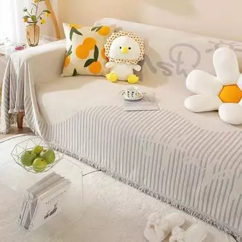 Вязаное одеяло для пикника, коврик для пикника на открытом воздухе, мягкие одеяла для дивана, полотенце, ворс, чехол для дивана «все включено» 180x180cm