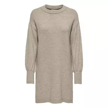 Вязаное платье-свитер Jada с круглым вырезом ТОЛЬКО для женщин L бежевый