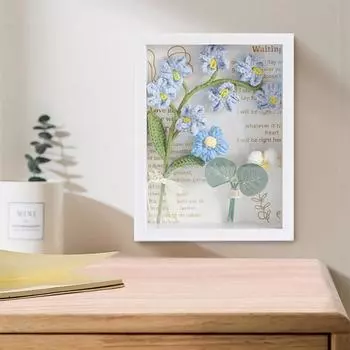 Вязаные цветы Незабудки Подсолнухи Слоеный имитация букета Украшения для дома