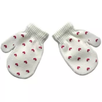 Вязаные детские варежки на зиму, для мальчиков и девочек