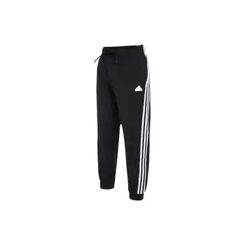 Вязаные джоггеры Adidas с тремя полосками и логотипом в цвете, черные IT6339 XL