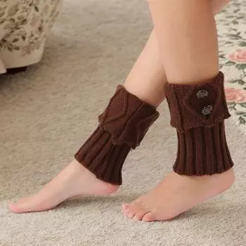 Вязаные гетры для ног, теплые носки, манжеты, терможенские леггинсы, вязаные крючком, лодыжки as the picture