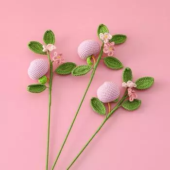 Вязаные крючком персики кумкваты Свадебные украшения для дома и вечеринки украшения реквизит для фотографий