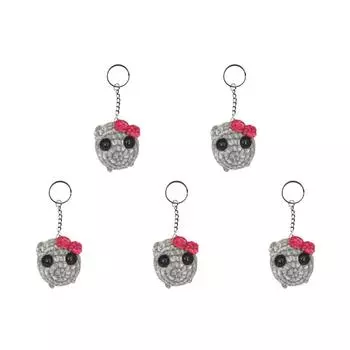 - Вязаные крючком плюшевые брелоки в виде грустного хомяка Брелок в виде грустного хомяка (Светло-серый с Муси