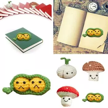 Вязаные крючком закладки, ручная работа, вязаные закладки, рождественские чулки, подарок для чтения для любителей книг, читающих книжных червей 3