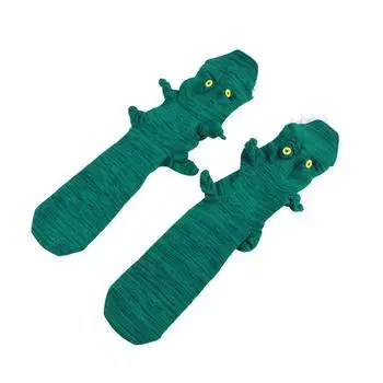 Вязаные носки для женщин и мужчин, милые вязаные носки с животными, забавный узор для вязания, носки с манжетами Transparent