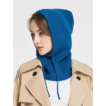 Вязаные шерстяные балаклавы Skullies для женщин и мужчин, зимние шерстяные шарфы с капюшоном и завязками, шапки для защиты шеи и лица, шапочки для пар