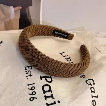 Вязаные шерстяные повязки для волос для женщин, девушек, модные элегантные повязки для умывания, женские повязки для волос, обруч, головной убор, аксессуары для волос