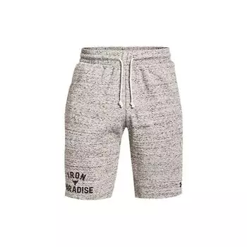 Вязаные тренировочные шорты Under Armour Project Rock Print, быстросохнущие дышащие мужские брюки, серые 1361752-112 L