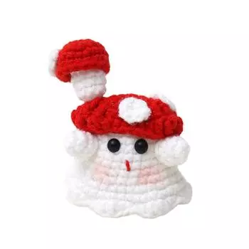 Вязаные вручную шерстяные украшения, милые позитивные забавные кукольные украшения One Size