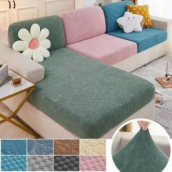 Вязаный чехол для диванной подушки для гостиной, жаккардовый чехол для дивана, эластичный моющийся съемный чехол для дивана, чехлы для детской мебели для домашних животных S