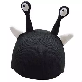 Вязаный чехол для шлема для катания на лыжах и сноуборде - Универсальный чёрный