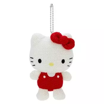 Вязаный держатель для талисмана Sanrio Amigurumi Style Hello Kitty Ширина 9 x Глубина 5 x Высота 499871 Прибл.. 12.5cm