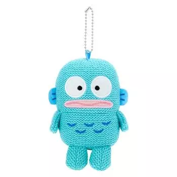 Вязаный держатель для талисмана в стиле амигуруми Sanrio Hangyodon, приблизительный размер. Ширина 9,3 x Глубина 6 x Высота 14 см 500259