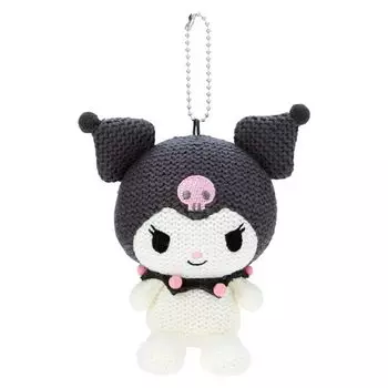 Вязаный держатель для талисмана в стиле амигуруми от Sanrio Kuromi Ширина 11 см x Глубина 6 см x Высота 14 см 500194 Прибл.