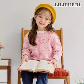 Вязаный кардиган Lilypulli Flower Garden, розовый Pink/150