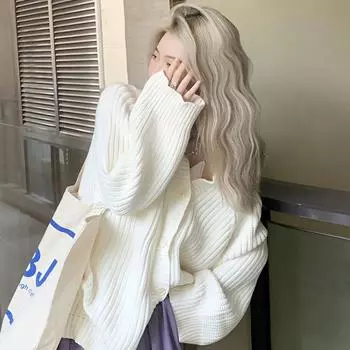 Вязаный кардиган Maiden Lazy Wind, женский однотонный шерстяной свитер с имитацией резьбы, короткий женский свитер на осень-зиму, повседневный, модный и универсальный M