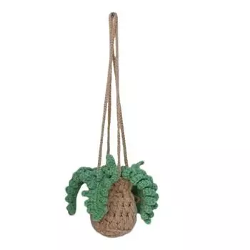 Вязаный крючком автомобильный освежитель воздуха, симпатичные ароматизированные автомобильные освежители, подвеска на зеркало заднего вида, многоразовый, долговечный диффузор, флакон с ароматом