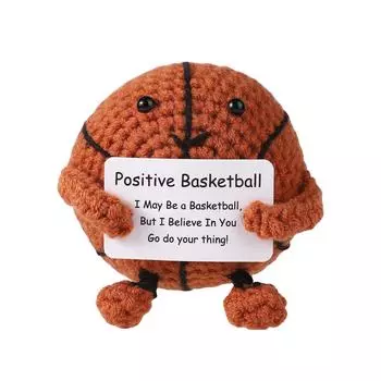 Вязаный крючком баскетбольный мяч вязаный баскетбольный мяч нападающий вязаные кукольные украшения One Size