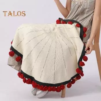 Вязаный крючком букет роз, плед ручной работы с цветами, вязаное крючком одеяло с розами для дома, кровати, дивана, декора, подарка на годовщину A