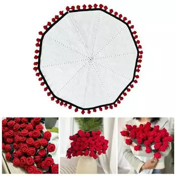 Вязаный крючком букет роз, плед ручной работы с цветами, вязаное крючком одеяло с розами для дома, кровати, дивана, декора, подарка на годовщину