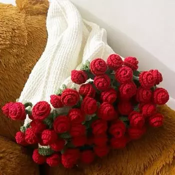 Вязаный крючком цветочный плед ручной работы букет роз плед ландышей вязаный крючком плед для дивана-кровати дивана домашний декор