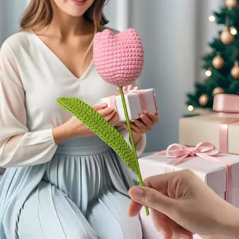 Вязаный крючком цветок искусственная поделка завершенная цветочная отделка ручной работы для свадьбы дома жёлтый