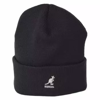Вязаный логотип Логотип Вязаный One Point Простая вязаная шапка Черный x [Kangol] Кепка, Вязаный, Кепка, Шапка, Бренд, (01 Серебро)