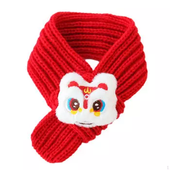 Вязаный шарф для кошек, аксессуары на год питомца, моющиеся, утеплитель для шеи для щенков Style A