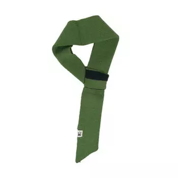 Вязаный шарф из пряжи для женщин, осенне-зимний, корейский вариант, универсальная защита шеи, теплый студенческий шарф One Size зелёный