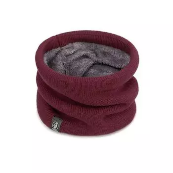 Вязаный шарф, зимний теплый шарф-снуд, однотонный утолщенный шерстяной меховой шарф для шеи, унисекс, мужские шарфы на шею, кольцо, женский пуловер, шарф вино красного