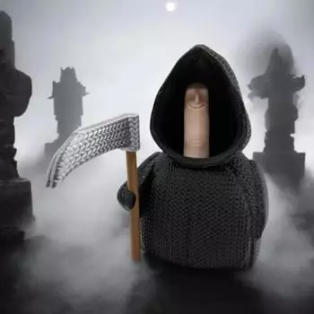 Вязаный средний палец Grim, украшение рабочего стола, интересный подарок One Size