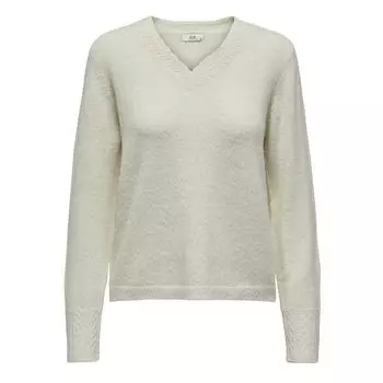 Вязаный свитер с длинными рукавами и v-образным вырезом Ingeborg life Женщина JDY S коричневый