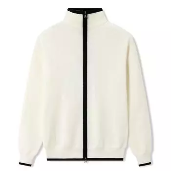 Вязаный свитер с длинными рукавами. Мужская мода. Верхнее пальто. Повседневный свитер на молнии. L