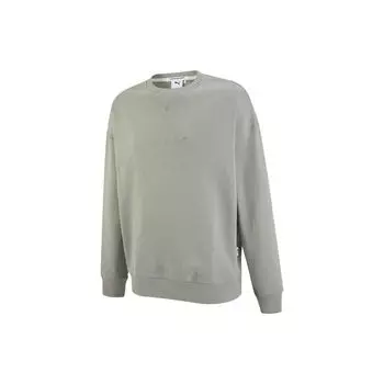 Вязаный свитер с круглым вырезом Puma MMQ Series, топы унисекс, серый 536595-68 L