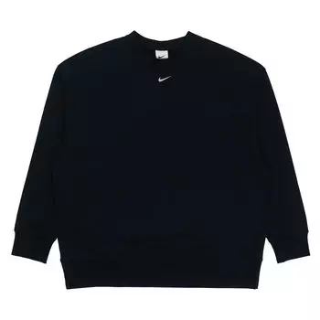 Вязаный свитшот с круглым вырезом с логотипом Nike, женские топы, черный DD5468-010 XL