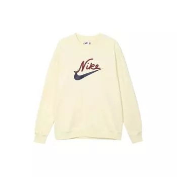 Вязаный свитшот с логотипом Nike, мужские топы, бежевый FV9513-113 XL