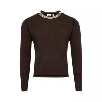 Вязаный топ с длинными рукавами adidas x Wales Bonner Темно-коричневые топы унисекс IN5953 M