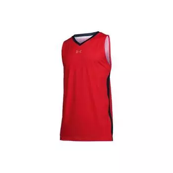 Вязаный тренировочный баскетбольный жилет с рисунком Under Armour, мужские топы, красный 21500107-600 L