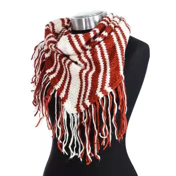 Вязаный воротник с отделкой бахромой 118800 женщин. TU белый