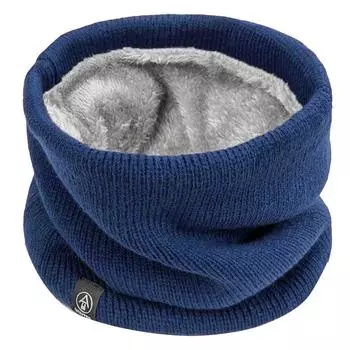 Вязаный зимний утеплитель для шеи для мужчин и женщин, шарф для холодной погоды (серый)