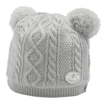 Вязать Вязать Bonten Cable Knit Сделано в Baby Free Gray [MIKI HOUSE] Капюшон, Шапка, Шапка, Капюшон, Однотонный, Япония, Мальчики, Девочки, Младенцы, Дети, Одежда, Детская серый